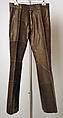 Trousers, Hardy Amies (British, 1909–2003), leather, British