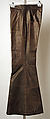 Trousers, Hardy Amies (British, 1909–2003), leather, British