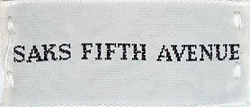 Trousers, Saks Fifth Avenue (American, founded 1924), cotton, American