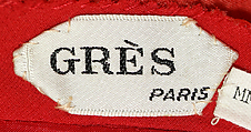 Evening dress, Madame Grès (Germaine Émilie Krebs) (French, Paris 1903–1993 Var region), silk, French