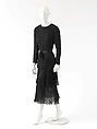 Evening ensemble, (a, b) House of Chanel (French, founded 1910), silk, French