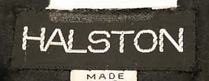 Suit, Halston (American, Des Moines, Iowa 1932–1990 San Francisco, California), wool, American