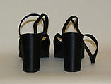 Evening shoes, Herbert Levine Inc. (American, founded 1949), silk, leather, American