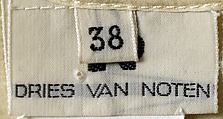 Ensemble, Dries Van Noten (Belgian, born 1958), a) silk 
b) rayon, Belgian