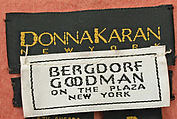 Ensemble, Donna Karan New York (American, founded 1985), (a) angora/wool
(b) angora/wool/viscose
(c) metal, American