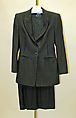 Suit, Claude Montana (French, 1949–2024), synthetic fiber, French