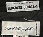 Ensemble, Karl Lagerfeld (French, founded 1984), (a, b, d) rayon
(c) silk, French