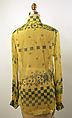 Shirt, Ossie Clark (British, Oswaldtwistle 1942–1996 London), synthetic fiber, British