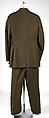 Military uniform, a, f, g, i, l, m) wool
b, c) silver
d, e, j, k, o, p, r, s) metal 
h, n, q) cotton, American
