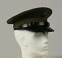 Military uniform, a, f, g, i, l, m) wool
b, c) silver
d, e, j, k, o, p, r, s) metal 
h, n, q) cotton, American