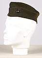 Military uniform, a, f, g, i, l, m) wool
b, c) silver
d, e, j, k, o, p, r, s) metal 
h, n, q) cotton, American