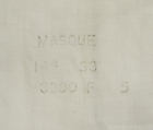 Military uniform, a, c, f) wool
b, h) cotton
d, e, i, j, k) metal
g) silk, American