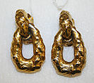 Earrings, Kenneth Jay Lane American, metal, plastic, American
