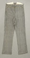 Trousers, cotton, American