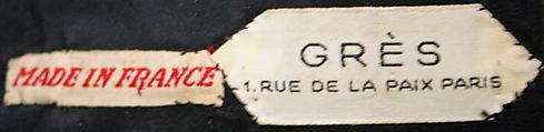 Evening ensemble, Madame Grès (Germaine Émilie Krebs) (French, Paris 1903–1993 Var region), (a) Arnel, cotton, Crylor
(b) wool, French