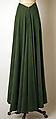 Evening ensemble, (a, b) Madame Grès (Germaine Émilie Krebs) (French, Paris 1903–1993 Var region), (a) wool
(b) wool
(c, d)  silk, French