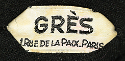 Evening dress, Madame Grès (Germaine Émilie Krebs) (French, Paris 1903–1993 Var region), wool, French