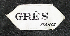 Evening ensemble, (a) Madame Grès (Germaine Émilie Krebs) (French, Paris 1903–1993 Var region), silk, French