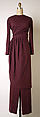 Evening ensemble, Madame Grès (Germaine Émilie Krebs) (French, Paris 1903–1993 Var region), wool, French