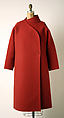 Coat, Madame Grès (Germaine Émilie Krebs) (French, Paris 1903–1993 Var region), wool, plastic, French