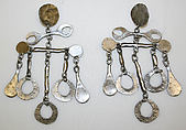 Earrings, Kenneth Jay Lane American, metal, American