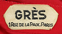 Evening dress, Madame Grès (Germaine Émilie Krebs) (French, Paris 1903–1993 Var region), silk, French
