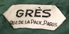 Evening dress, Madame Grès (Germaine Émilie Krebs) (French, Paris 1903–1993 Var region), silk, French