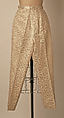 Evening ensemble, House of Chanel (French, founded 1910), synthetic fiber, metal, French