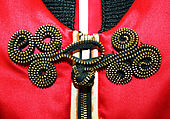 Ensemble, Byron Lars (American, born 1965), a) silk, synthetic, metal
b) synthetic
c, d) leather, wood, American