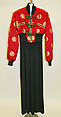 Ensemble, Byron Lars (American, born 1965), a) silk, synthetic, metal
b) synthetic
c, d) leather, wood, American