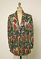 Evening suit, Giorgio Armani (Italian, founded 1974), (a - b) silk, glass
(c) silk, glass, plastic, Italian