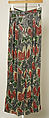 Evening suit, Giorgio Armani (Italian, founded 1974), (a - b) silk, glass
(c) silk, glass, plastic, Italian