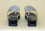 Thong sandals, Gucci (Italian, founded 1921), leather, wood, metal, plastic (vinyl), Italian