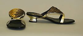 Sandals, Emilio Pucci (Italian, Florence 1914–1992), leather, metal, Italian