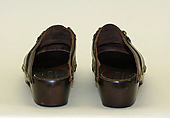 Clogs, Gucci (Italian, founded 1921), leather, wood, metal, Italian
