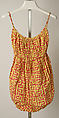 Bathing suit, Claire McCardell (American, 1905–1958), cotton, American