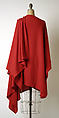 Cape, Madame Grès (Germaine Émilie Krebs) (French, Paris 1903–1993 Var region), Wool, French