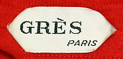 Cape, Madame Grès (Germaine Émilie Krebs) (French, Paris 1903–1993 Var region), Wool, French