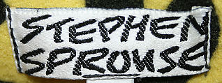 Ensemble, Stephen Sprouse (American, 1953–2004), wool, American