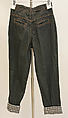 Jeans, OMO Norma Kamali (American, founded 1977), cotton, American