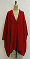Tunic, Yohji Yamamoto (Japanese, born Tokyo, 1943), wool, Japanese