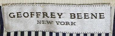 Ensemble, Geoffrey Beene (American, Haynesville, Louisiana 1927–2004 New York), cotton, American