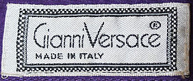 Ensemble, Gianni Versace (Italian, founded 1978), (a) silk; (b) leather, Italian