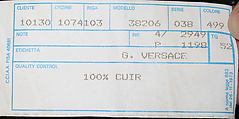 Jacket, Gianni Versace (Italian, founded 1978), leather, Italian