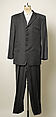 Suit, Gianni Versace  Italian, (a, b) wool; (c) cotton, Italian