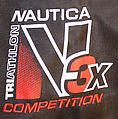 Athletic ensemble, Nautica, (a) nylon; (b) tactel, lycra; (c, d) leather, nylon, plastic (foam), rubber, American