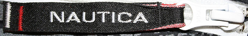 Athletic ensemble, Nautica, (a) nylon; (b) synthetic fiber; (c) nylon, spandex; (d) synthetic fiber; (e) plastic, metal; (f) elastic, metal, (g, h) leather, metal, synthetic fiber, plastic (foam), rubber, American