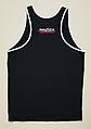 Athletic ensemble, Nautica, (a) nylon; (b) synthetic fiber; (c) nylon, spandex; (d) synthetic fiber; (e) plastic, metal; (f) elastic, metal, (g, h) leather, metal, synthetic fiber, plastic (foam), rubber, American