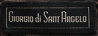 Ensemble, Giorgio di Sant&#39;Angelo (American, born Italy, 1933–1989), (a) synthetic fiber; (b,d,e) wool blend; (c,f,g) cotton, American