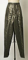 Ensemble, Giorgio di Sant'Angelo (American, born Italy, 1933–1989), synthetic lamé, silk, American